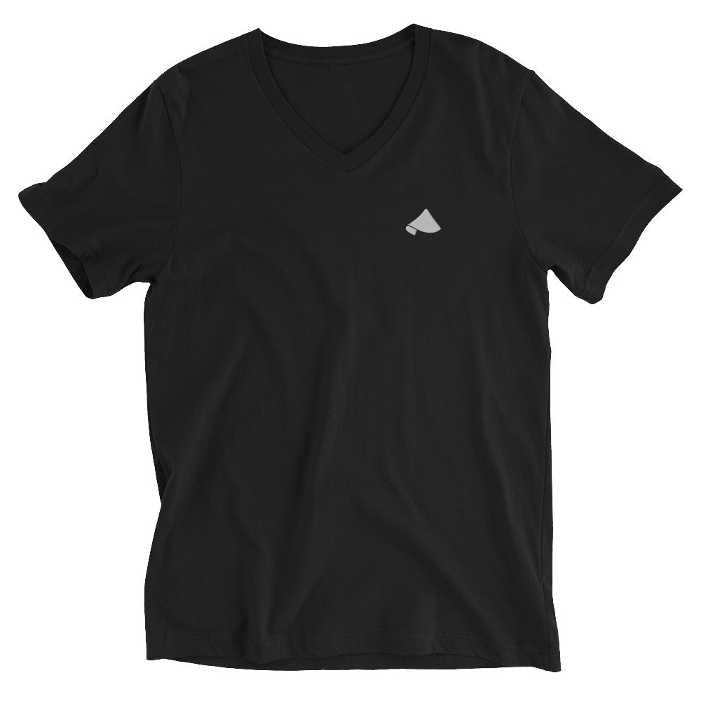 Unisex V-Neck Tee | Embroidered Logo